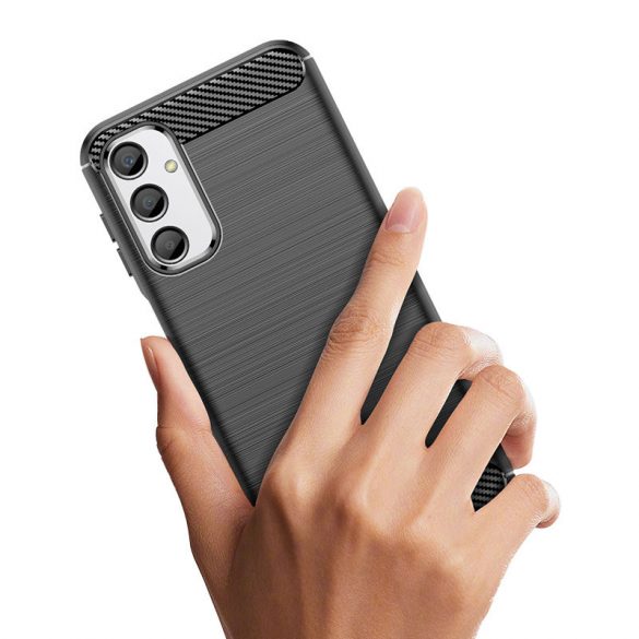 Husă flexibilă cu model de carbon pentru Carcasa Samsung Galaxy M34 Carbon - neagră