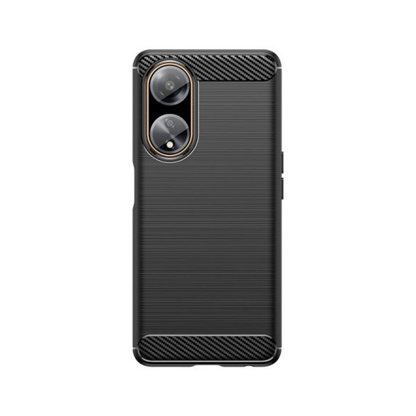 Carcasa flexibila cu model de carbon pentru Carcasa Oppo A98 5G Carbon - neagra