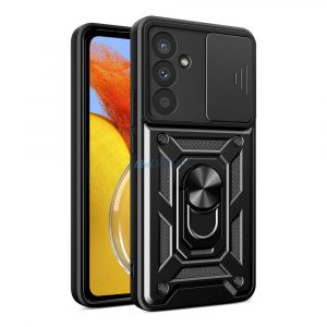 Husă Hybrid Armor Camshield pentru Samsung M14 cu Husă pentru cameră - negru