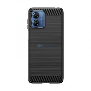 Husă din silicon Carbon Husă pentru Motorola G14 - negru