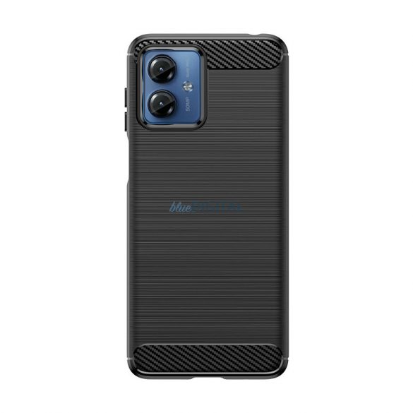 Husă din silicon Carbon Husă pentru Motorola G14 - negru