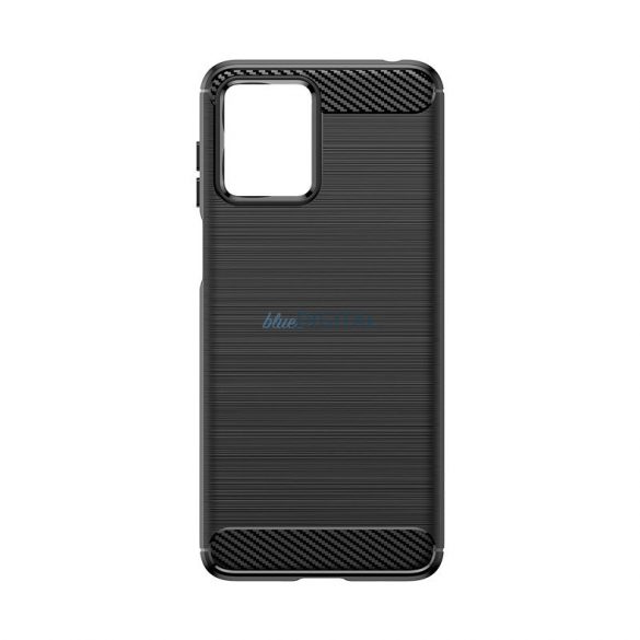 Husă din silicon Carbon Husă pentru Motorola G14 - negru