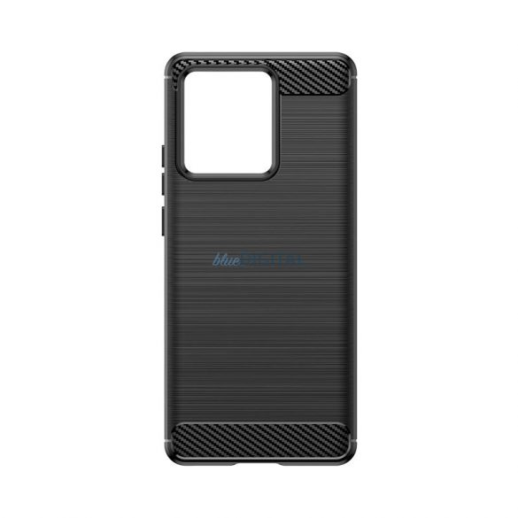 Husă din silicon Carbon Husă pentru Motorola Edge 40 - negru