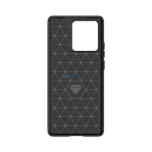 Husă din silicon Carbon Husă pentru Motorola Edge 40 - negru