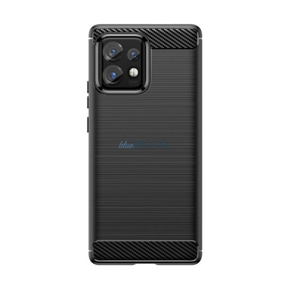 Husă din silicon Carbon Husă pentru Motorola Edge 40 Pro - negru