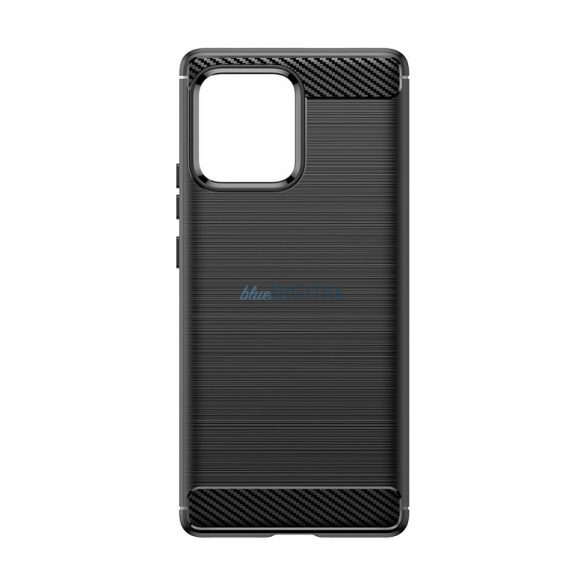 Husă din silicon Carbon Husă pentru Motorola Edge 40 Pro - negru