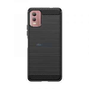 Husă din silicon Carbon Husă pentru Nokia C32 - negru