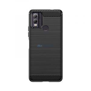 Husă din silicon Carbon Husă pentru Nokia C22 - negru