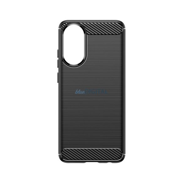 Husa din silicon Carbon Case pentru Oppo A78 4G - neagra