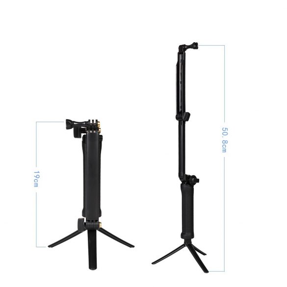 Statyw monopod 3 w 1 z uchwytem face selfie cu GoPro