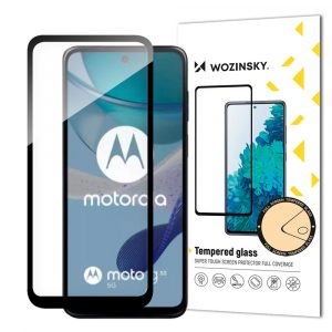 Durabil Wozinsky Full Glue Folie securizată pentru Motorola G53 Ecran complet cu cadru - negru