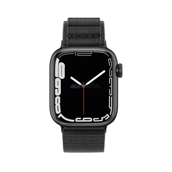 Curea alpină cu cataramă din oțel pentru Apple Watch 42/44/45/49 mm - negru