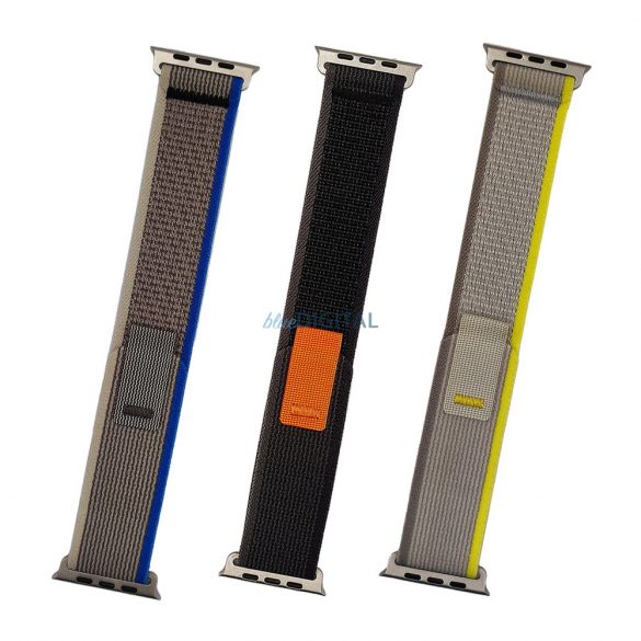 Curea Trail Velcro pentru Apple Watch 38/40/41 mm - gri închis