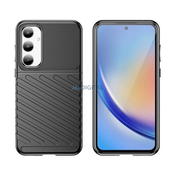 Husa blindata Thunder Case pentru Samsung Galaxy A35 - neagra