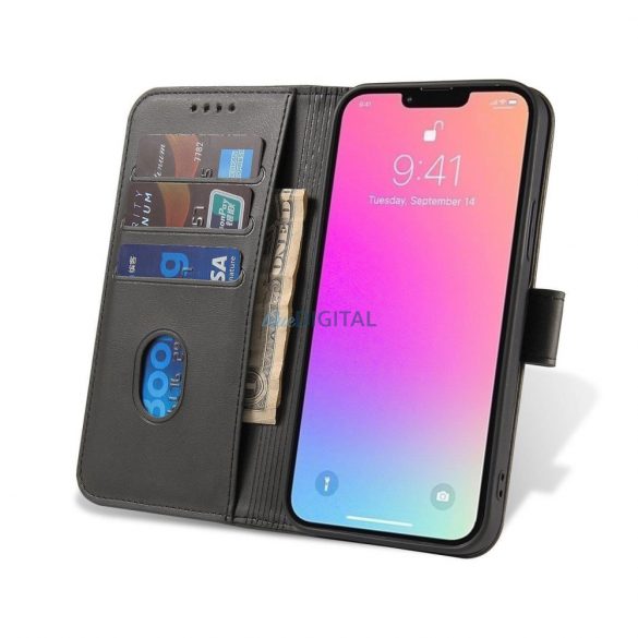 Husa Magnet pentru Huawei Nova 11 SE cu clapa si portofel - neagra