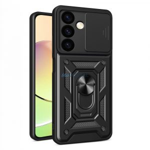 Husă blindată Hybrid Armor Camshield pentru Samsung Galaxy S24 cu husă pentru cameră - neagră