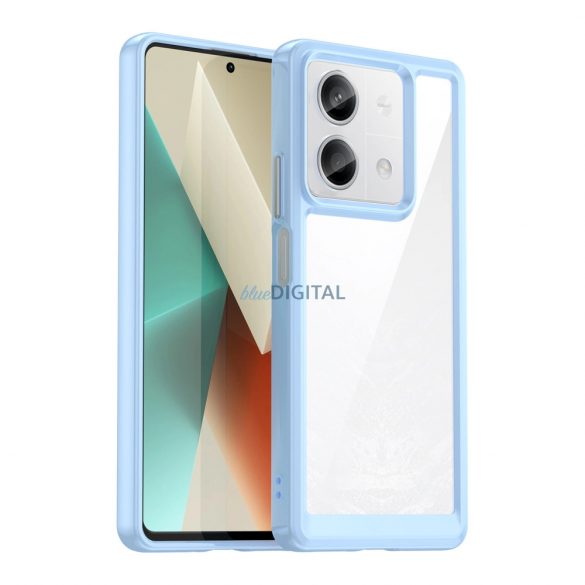 Husă Outer Space cu cadru din gel pentru Xiaomi Redmi Note 13 5G - albastru