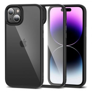 Husa Tech-Protect MagMat pentru iPhone 15 - neagra si transparenta