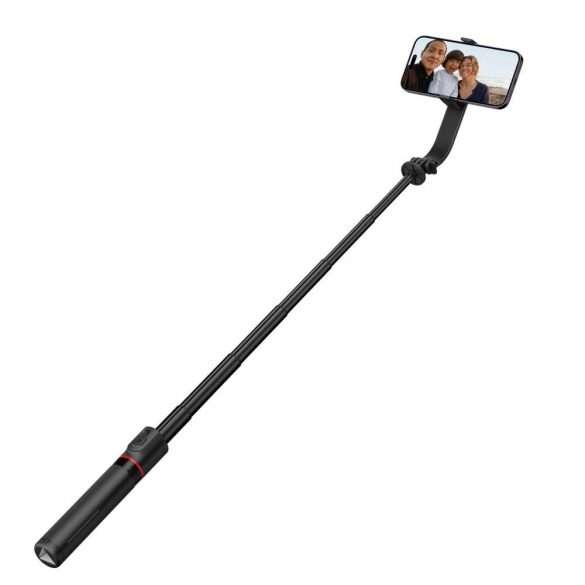 Stick selfie Bluetooth Tech-Protect L04S cu trepied de până la 95 cm și cap 360 - negru