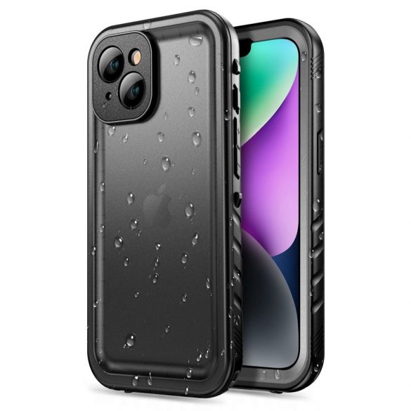 Carcasa Tech-Protect ShellBox impermeabila IP68 pentru iPhone 14 - neagra