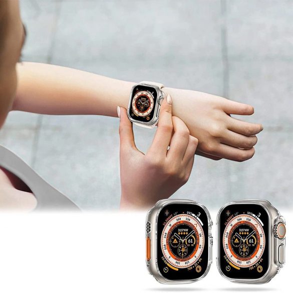 Husă Tech-Protect Defense360 pentru Apple Watch Ultra 1/2 (49 mm) - Transparentă