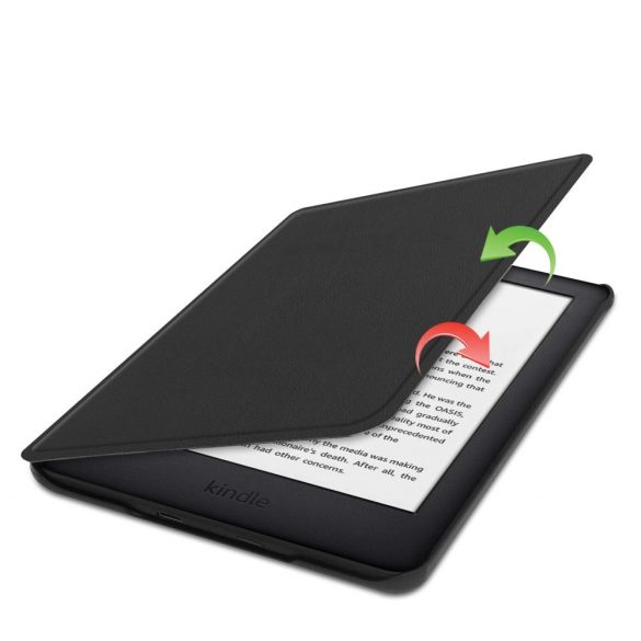 Husă Tech-Protect SmartCase pentru Kindle 11" 2022 - albastră cu flori de sakura