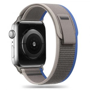 Curea din nailon Tech-Protect pentru Apple Watch 4/5/6/7/8/9/SE (38/40/41 mm) - gri albastru