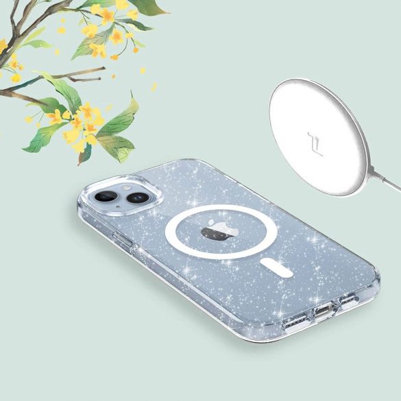 Husă Tech-Protect FlexAir Hybrid MagSafe pentru iPhone 13 / 14 - transparentă și strălucitoare