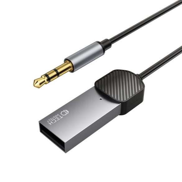 Tech-Protect UltraBoost audio mini mufă 3,5 mm (mascul) / adaptor Bluetooth - gri