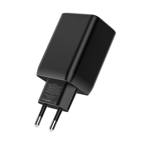 Incarcator de retea Tech-Protect C65W 2x USB-C PD 65W / USB-A QC 3.0 - negru