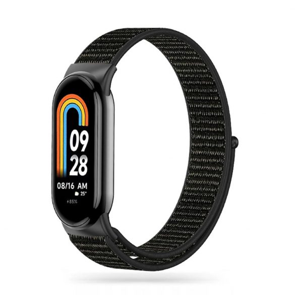 Curea din nailon Tech-Protect pentru Xiaomi Smart Band 8 / 8 NFC - negru