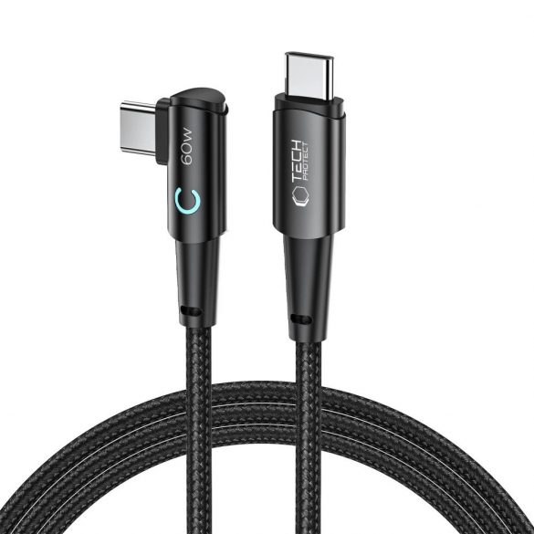 Tech-Protect UltraBoost L Cablu USB-C / USB-C 60W 6A 2m - gri