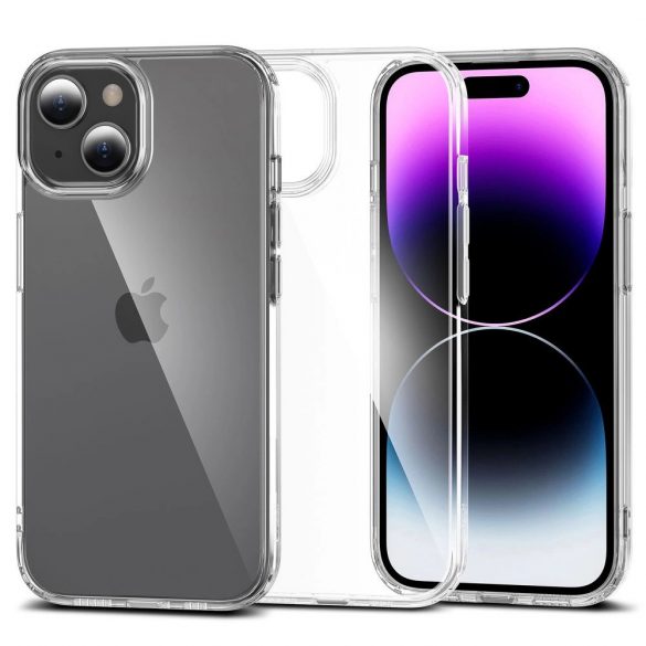 Husa Tech-Protect FlexAir Hybrid pentru iPhone 15 - transparenta