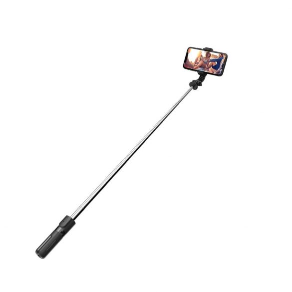 Stick selfie Bluetooth Tech-Protect L02S cu trepied de până la 72 cm - negru