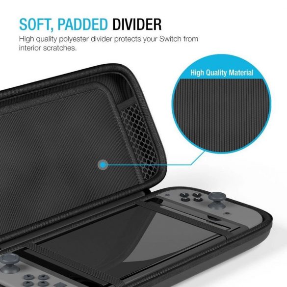 Carcasă Tech-Protect HardPouch pentru Nintendo Switch / Switch OLED - neagră