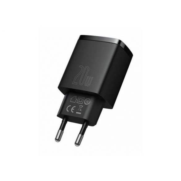 ÎNCĂRCĂTOR DE CĂLĂTORI BASEUS USB + USB-C 20W QC 3.0 CCXJ-B01 NEGRU