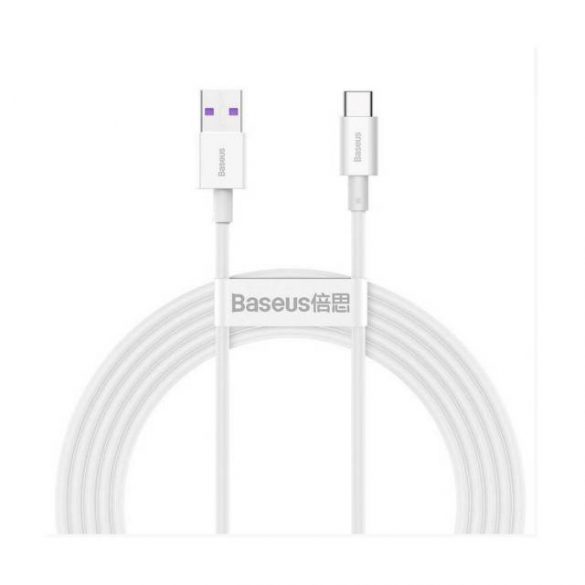 CABLU USB USB-C 6A 66W 2M BASEUS SUPERIOR CATYS-A02 ALB