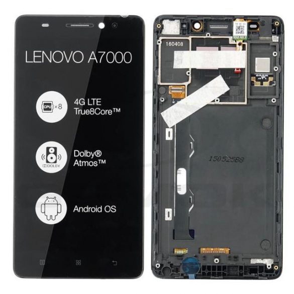 LCD + TOUCH PAD COMPLET LENOVO A7000 NEGRU CU CADRU 5D68C01161 SERVICE PACK ORIGINAL