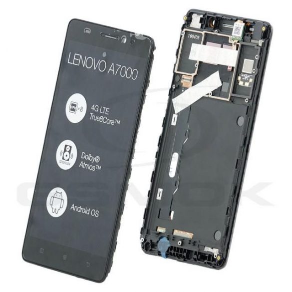 LCD + TOUCH PAD COMPLET LENOVO A7000 NEGRU CU CADRU 5D68C01161 SERVICE PACK ORIGINAL