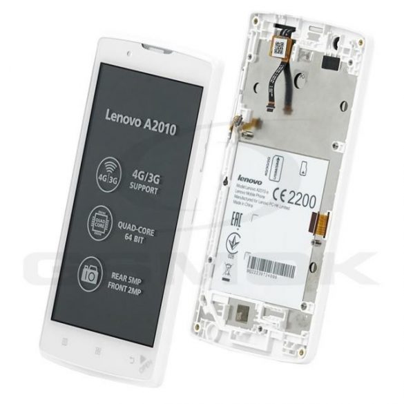 LCD + TOUCH PAD COMPLET LENOVO A2010 ALB CU CADRU 5D68C02933 PACHET SERVICE ORIGINAL