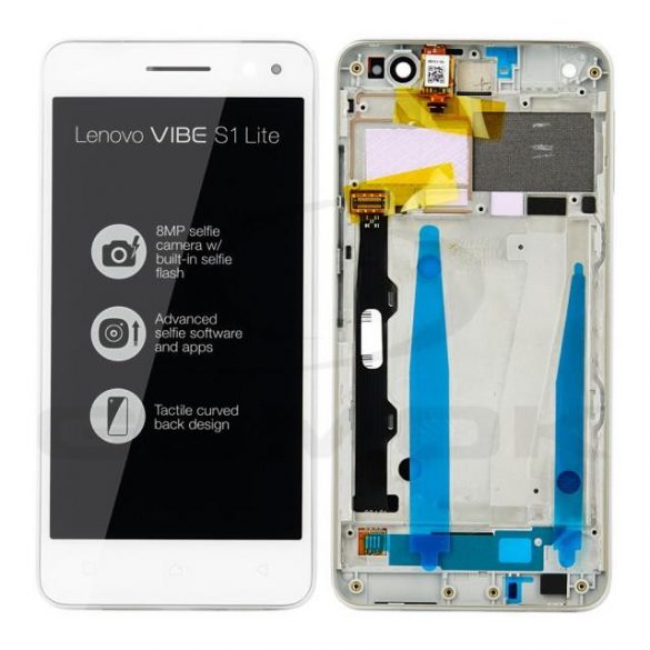 LCD + TOUCH PAD COMPLET LENOVO VIBE S1 LITE ALB CU CADRU 5D68C05175 PACHET SERVICE ORIGINAL