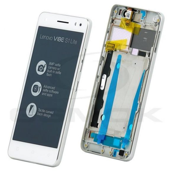 LCD + TOUCH PAD COMPLET LENOVO VIBE S1 LITE ALB CU CADRU 5D68C05175 PACHET SERVICE ORIGINAL