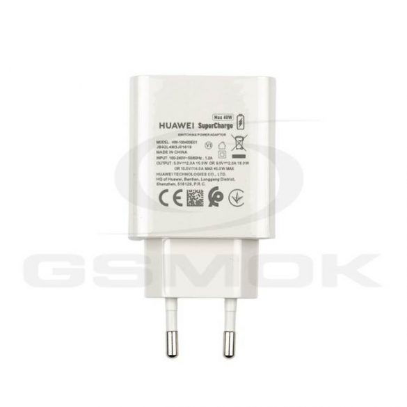 ÎNCĂRCĂTOR DE PERETE HUAWEI HW-100400E00 HW-100400E01 40W SUPER ÎNCĂRCARE 55030503 55032318 02221192 ALB ORIGINAL