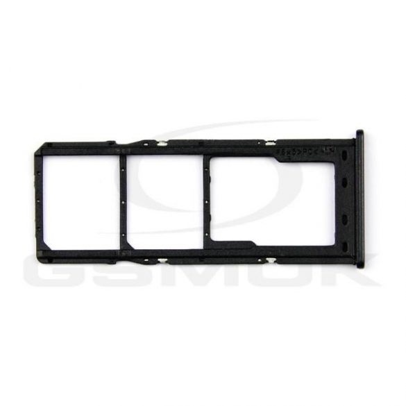 SUPORT PENTRU CARD DUAL SIM ȘI CARD DE MEMORIE SAMSUNG A125 GALAXY A12 NEGRU GH98-46124A [ORIGINAL]