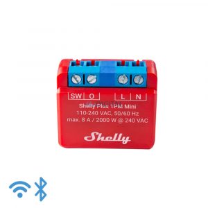 Mini releu inteligent WiFi cu un singur circuit Shelly PLUS 1PM