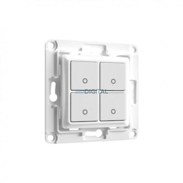 Shelly Wall Switch Comutator de perete cu 4 butoane, alb