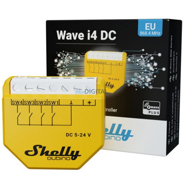 Releu inteligent Shelly Qubino Wave i4 DC 5-24V