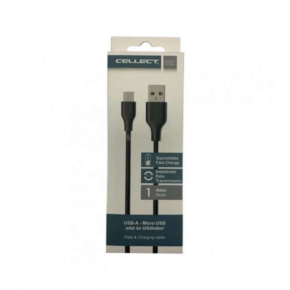 Cablu de date Cellect USB-micro USB, 1m, negru