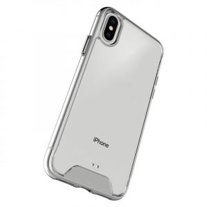 Husa din spate din silicon rezistenta la socuri, iPhone 14 Pro, transparenta