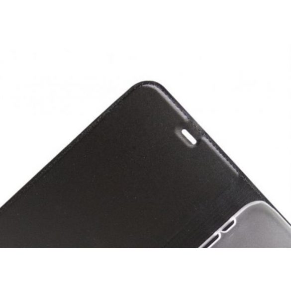 Husă cu deschidere laterală flip pentru iPhone X, negru